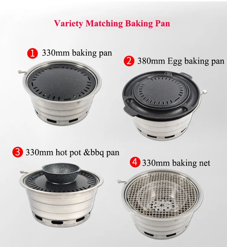 Korean Tabletop Stainless Steel Charcoal Bbq Grills,Korean Bbq Tables