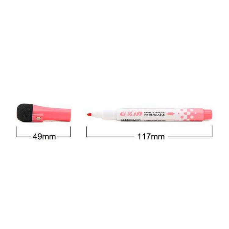 Writing Fluently Pink Easy To Clean Whiteboard Marker Pen With Clip 