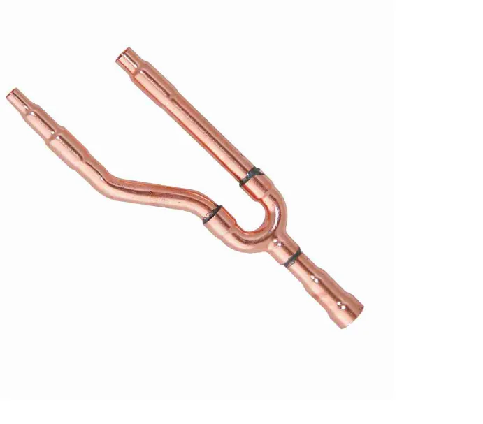 Copper disperse pipe Y branch copper refnet joint for VRF/VRV SYSTEM Air conditioner supplier