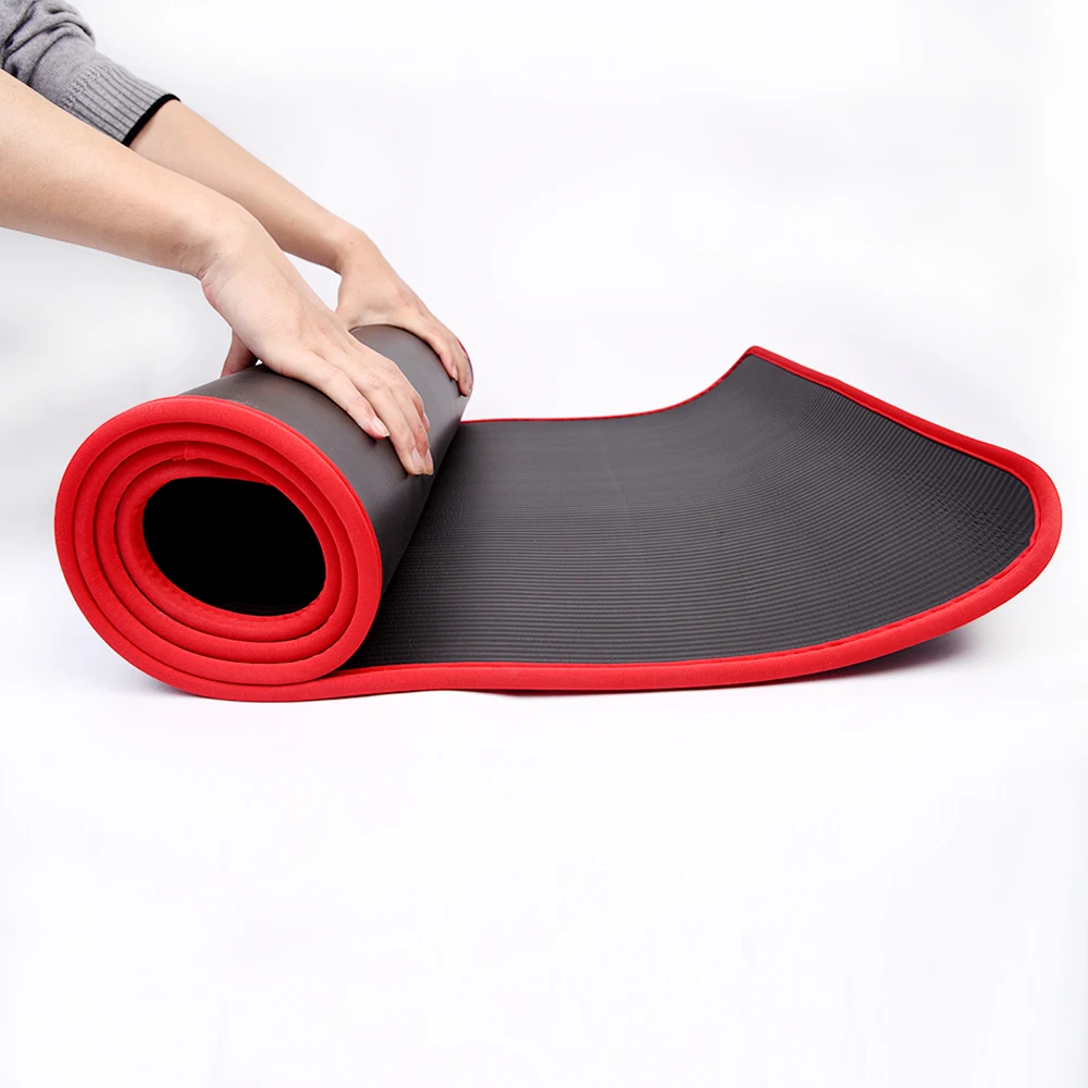 瑜伽垫男士运动丁腈橡胶 (nbr) 健身泡沫垫超厚防滑大填充高密度练