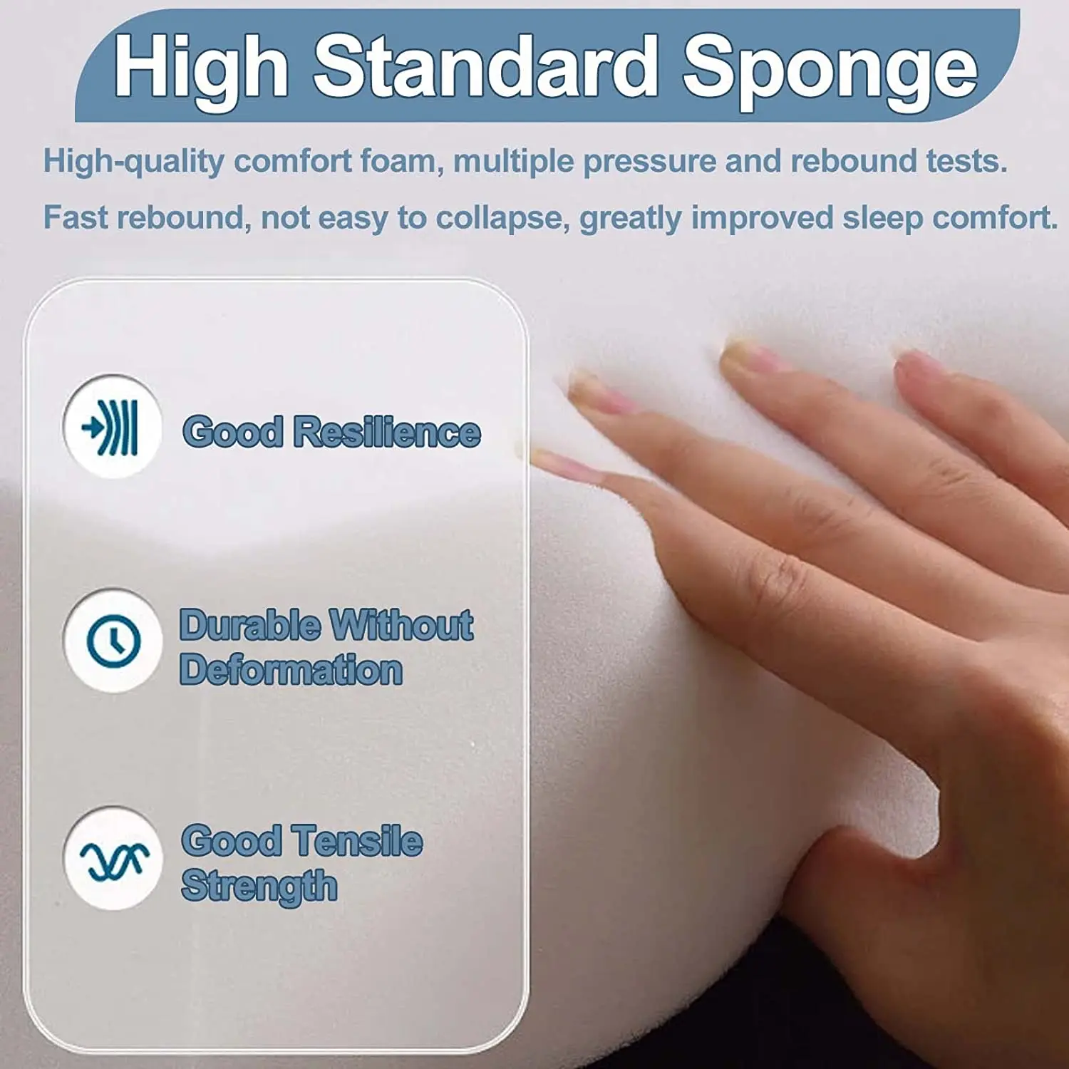 Adjustable Bed Headboard Wedge Pillow Bed Gap Filler For Mattress And