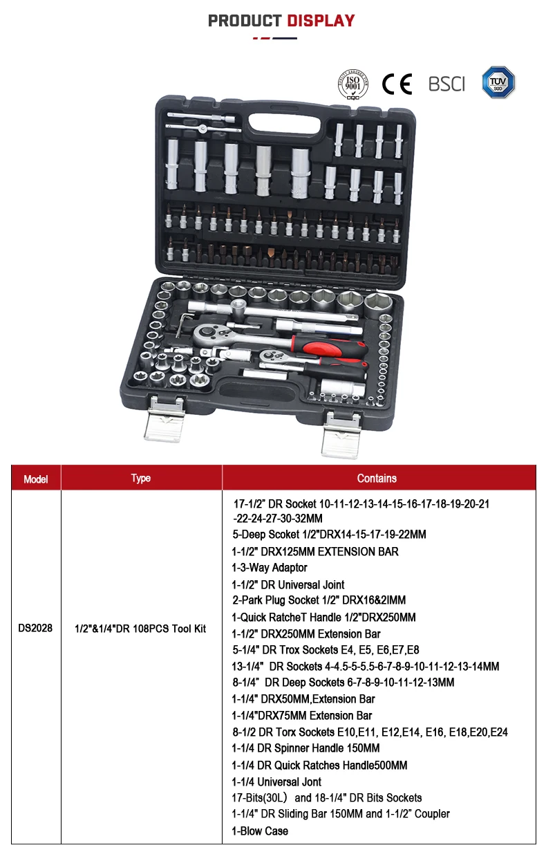 108pcs Hand Tool Hex Allen Key Wrench Socket Set Box Buy Allen Key
