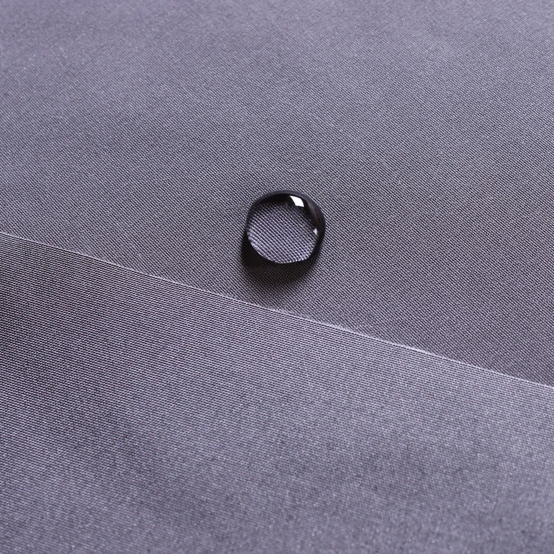 factory price 100% polyester customized grey plain peach skin fabric for work suits