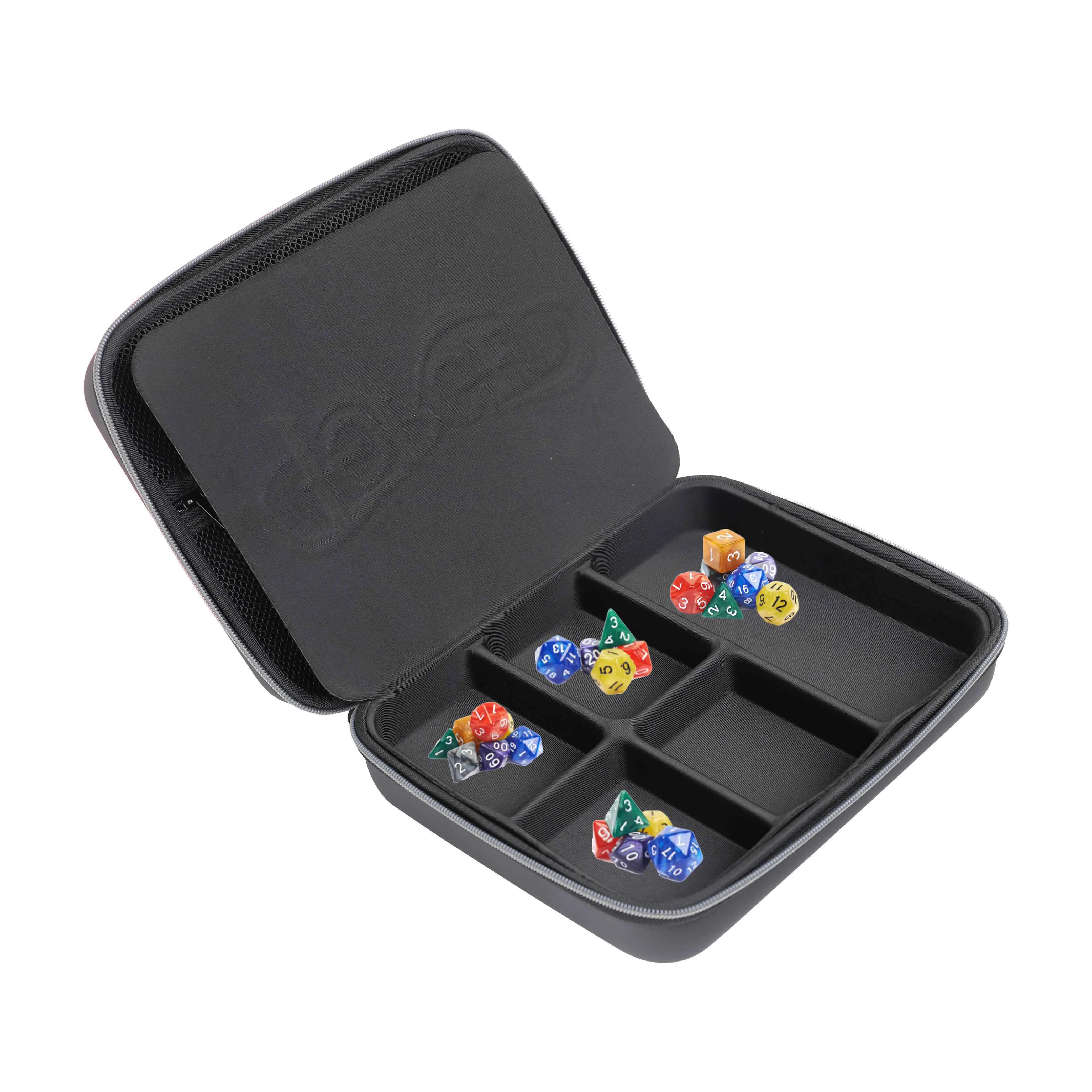 Shbc Custom Hard Dice Case Game Carrying,Integrated Dice Tray For