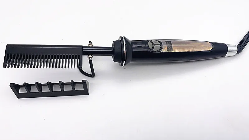 hot iron comb hair straightener curler