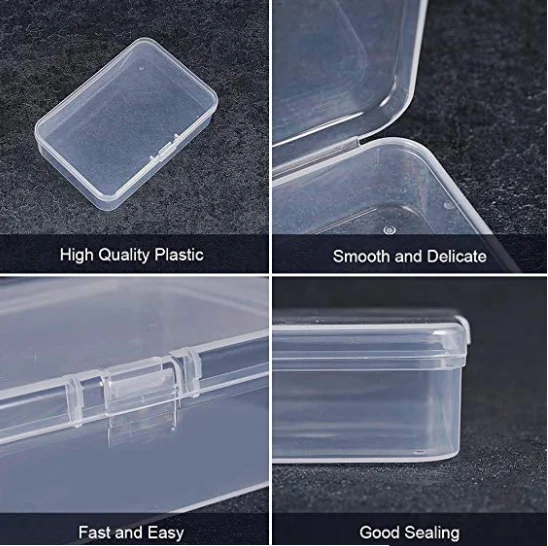 High Transparency Visible Plastic Box Clear Storage Case With Lid Use ...