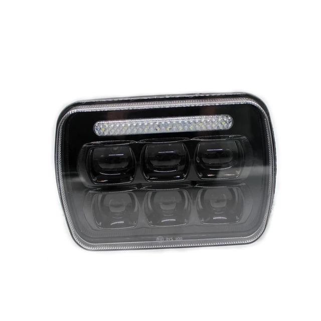 New Design 7inch Square Auto Lighting System Dispelling Fog Led Headlight With Sealed Beam PC Lens 9-30V 78W For Jeep