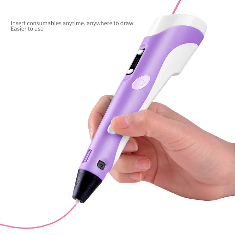 Wholesale Pen Printer support PLA ABS PCL 3D painting low temperature printing 3d pen for Christmas Gift