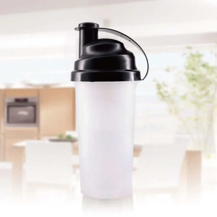 
Real wholesale high quality 700ml food grade custom logo joyshakers cup plastic black sports gym filter protein shaker bottle 