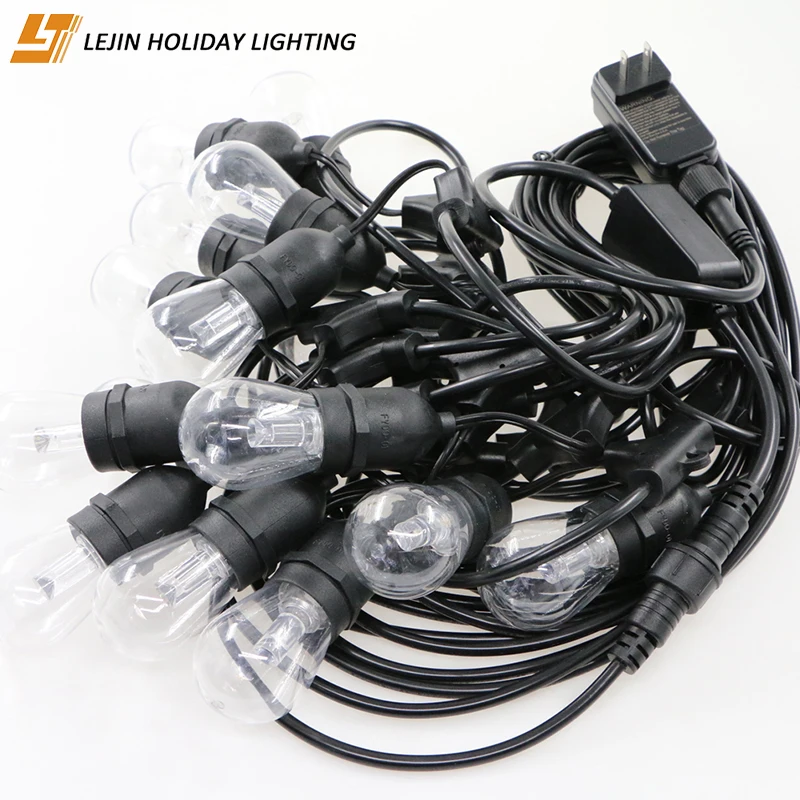 Factory directly sale remote control RGB outdoor festoon string lights