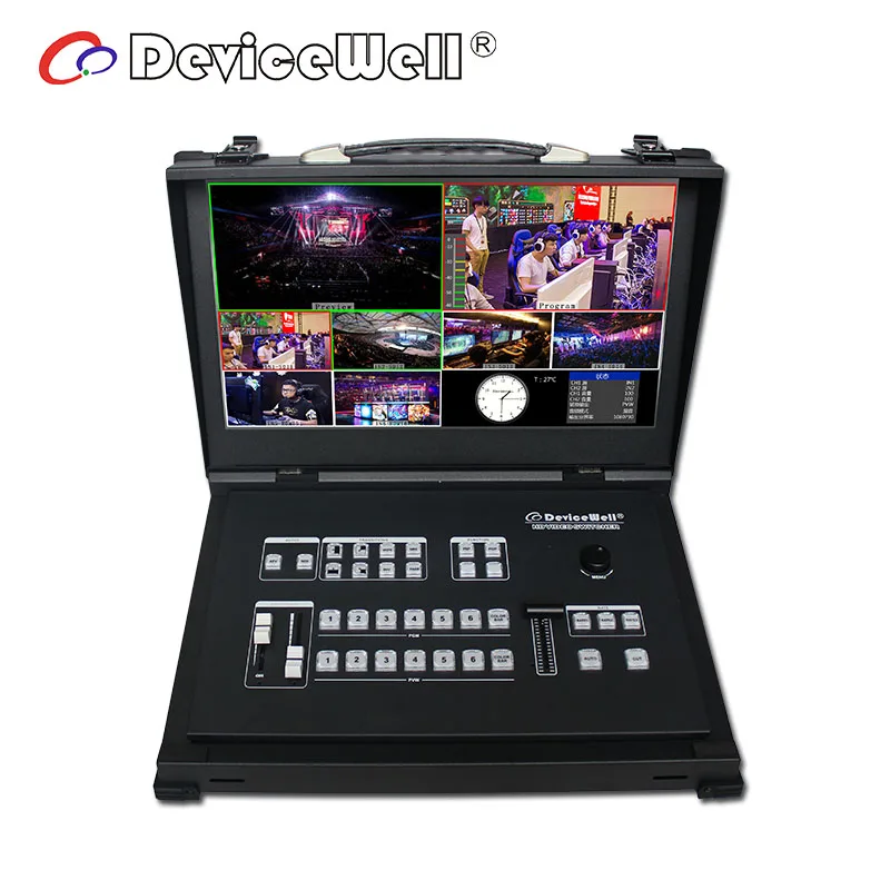 Devicewell HDS9106  Broadcast Six Channel Video Mixer Switcher