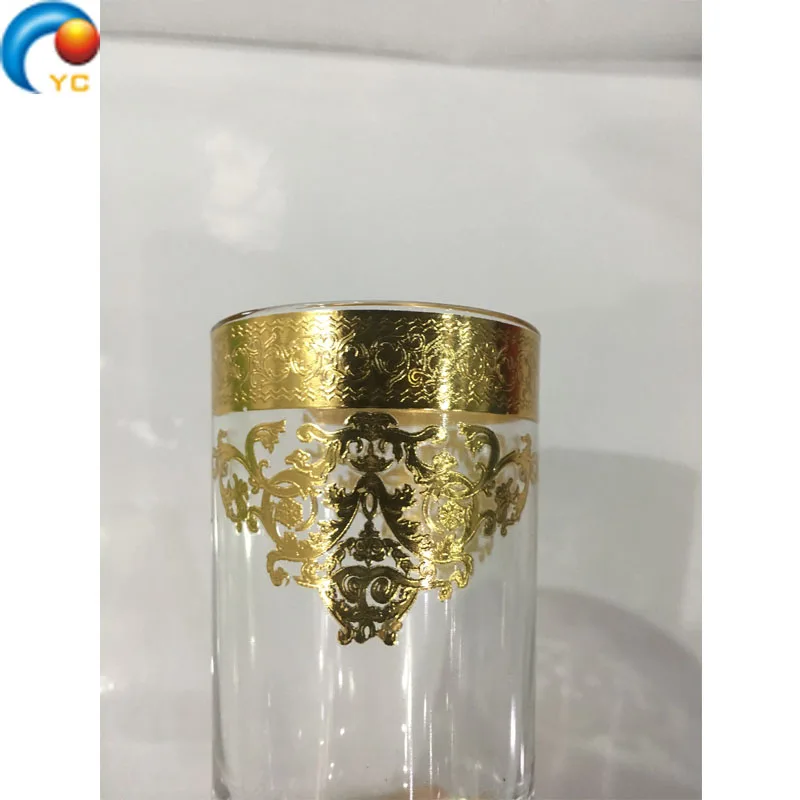 Customized Waterproof Water Transfer Paper Gold Decals For Ceramic