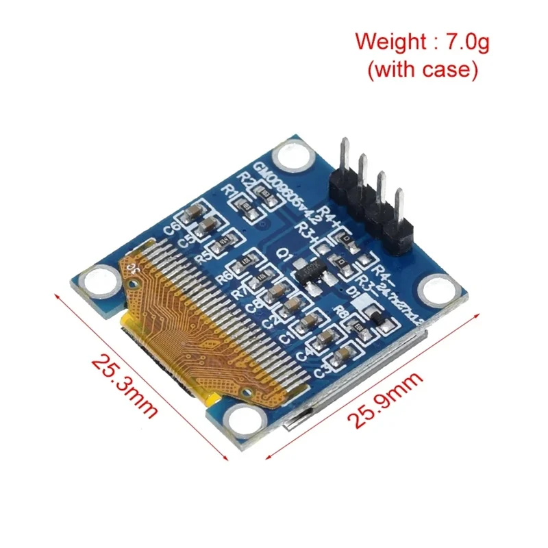 0.96 inch 4pin OLED IIC Serial White Display Module 128X64 I2C SSD1306 ...