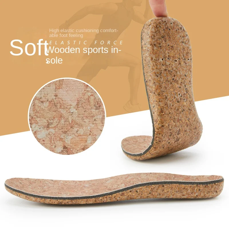 Lao Song Wood Flat Foot High Arch Orthopedic Insole with Valgus XO Leg ...