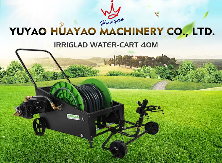 Irriglad Fully Automatic Water Hose Reel Cart Steel Frame Travelling