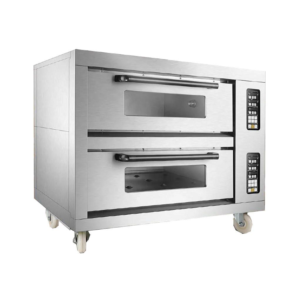 
Two-layer four-plate pizza baking large capacity cake bread large gas oven box electric oven commercial 