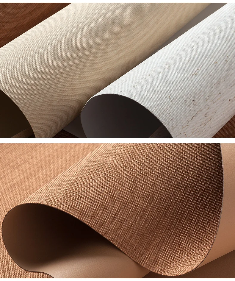 Woven Fabric Design Easy Operation Light Filtering Roll Blinds Blackout Sun Shade Roller Window Decoration