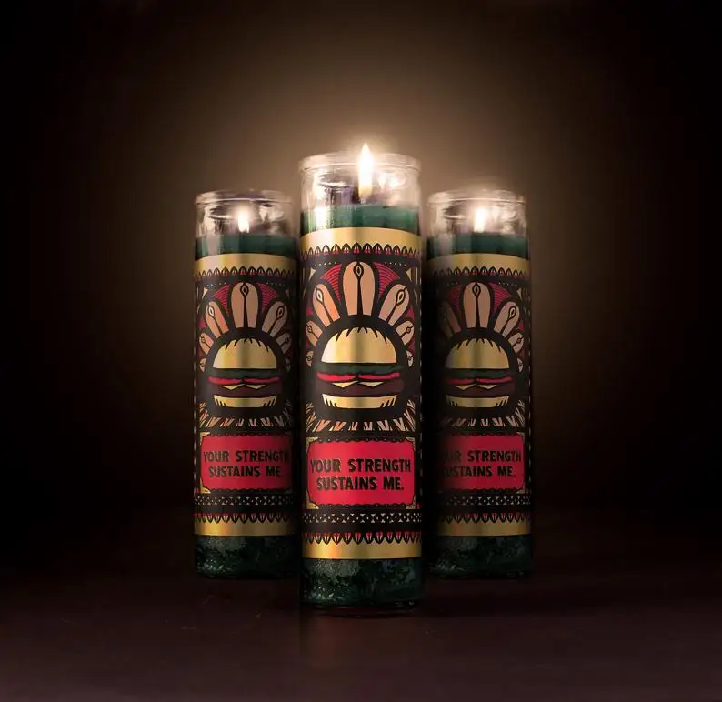 Glass Jar Prayer Religious Candle/glass Religious Candles Buy Glass