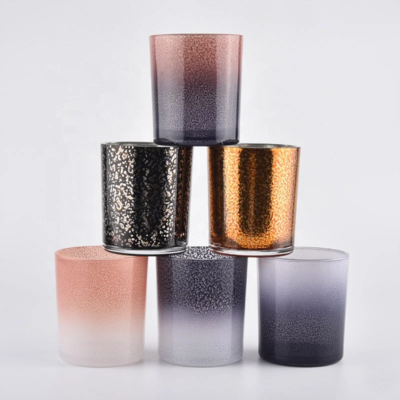 Recycled Unique Black 10OZ Glass Candle Jars Wholesale