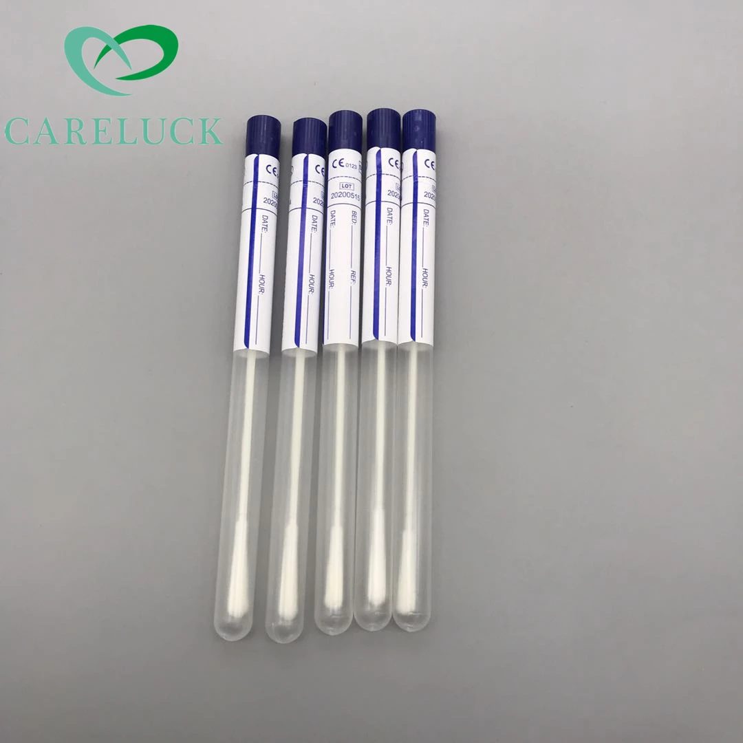 medical flock swabs stick test disposable nasal swabs oral swabs