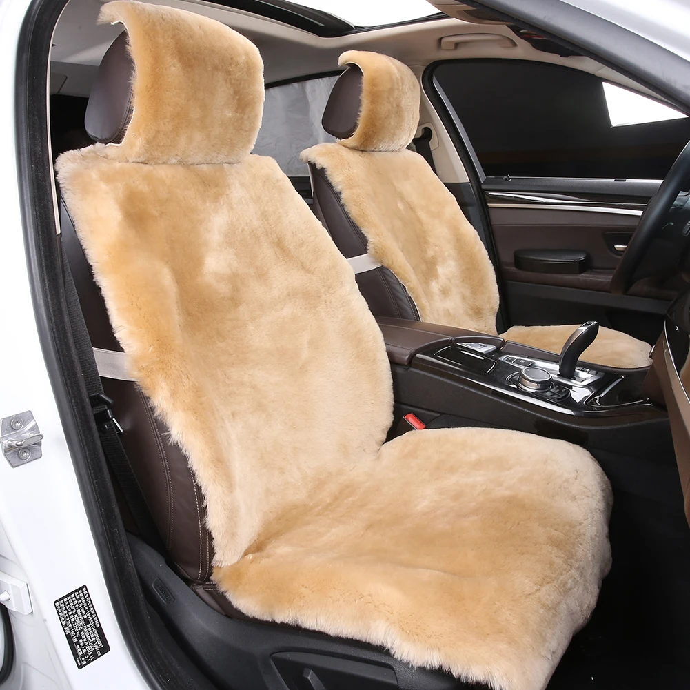 Car Interior Faux Wool Seat Cushion Cover Faux Fur Car Seat Cover