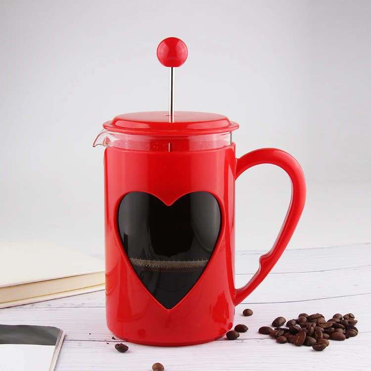 Portable 350ml Mini French Press Coffee Plunger Plastic Coffee Maker