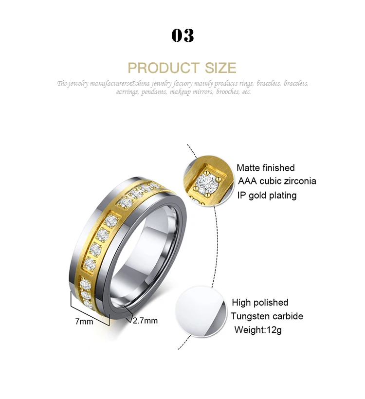 Keke Jewelry gold tungsten rings supply for girls-8