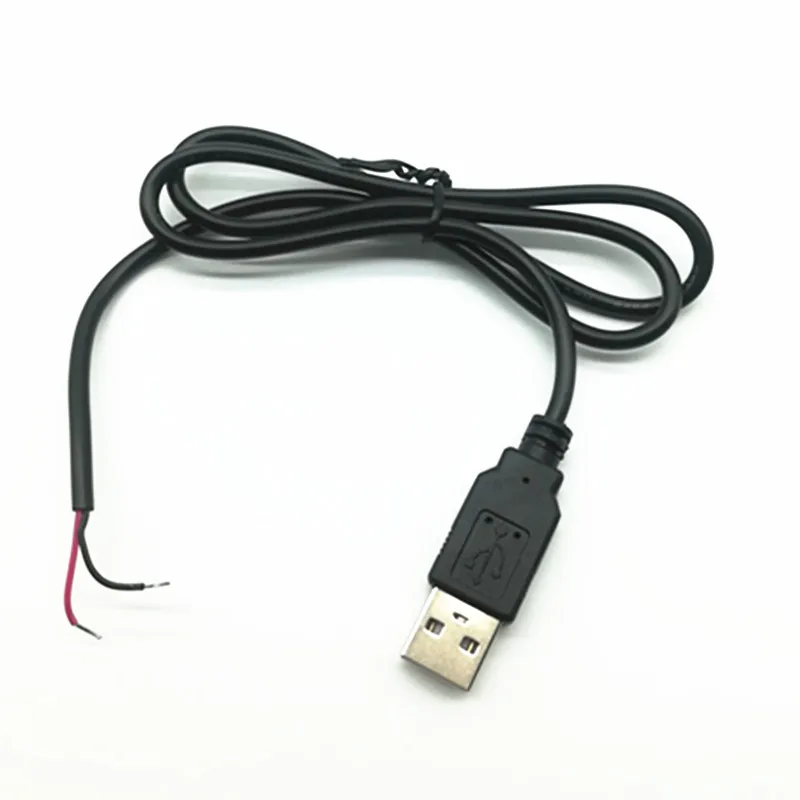 Custom Usb Cables 2.4a Usb2.0 Male Connector To 22awg 2 Core Usb