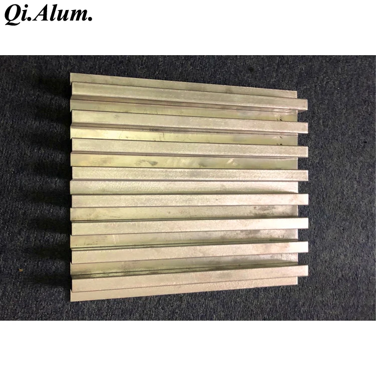 2MM thickness Powder coated aluminum square ripple fluted sheet for wall decoration
