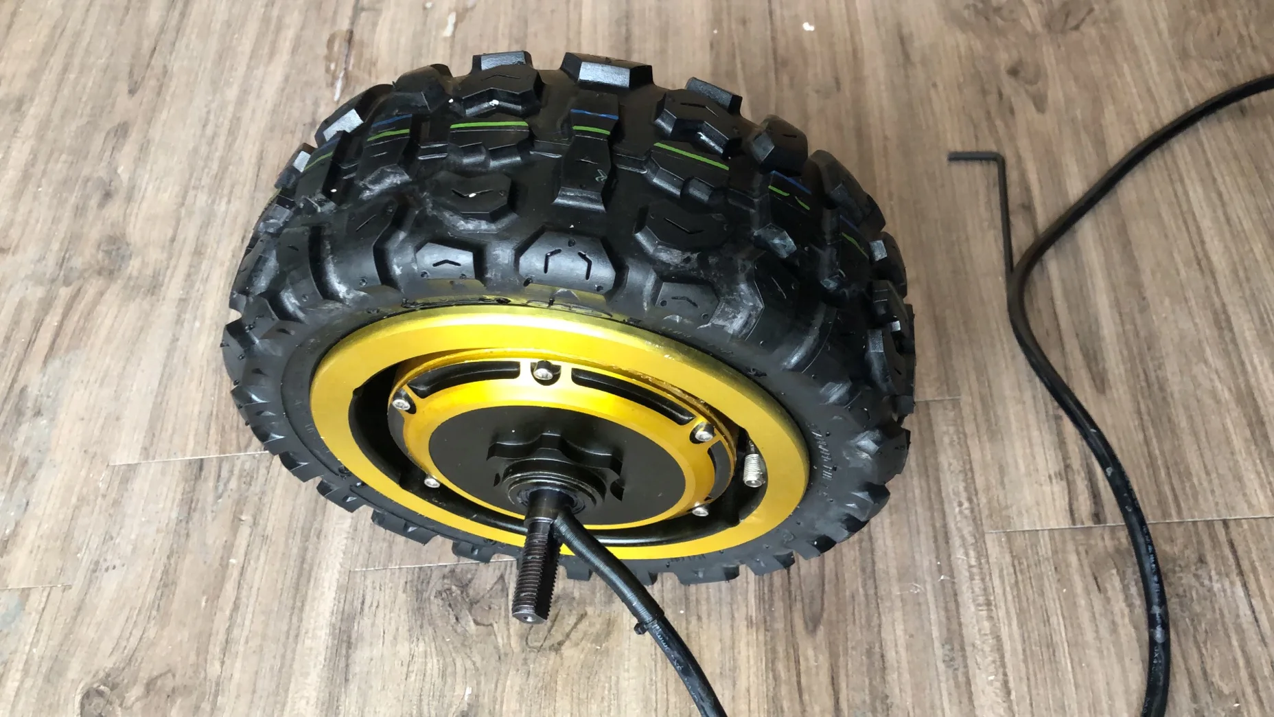 60V 3000W Gold color 65km/h 11inch Scooter hub Motor