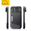 OEM wholesales factory Iboolo zoom 2.0 X telephoto 120 degree wide angle 10X macro lens kit for Iphone X shooting