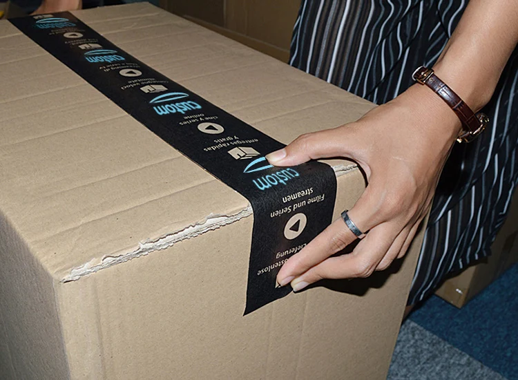 Custom Printing Amazon Black Prime Packing Kraft Paper Tape Buy