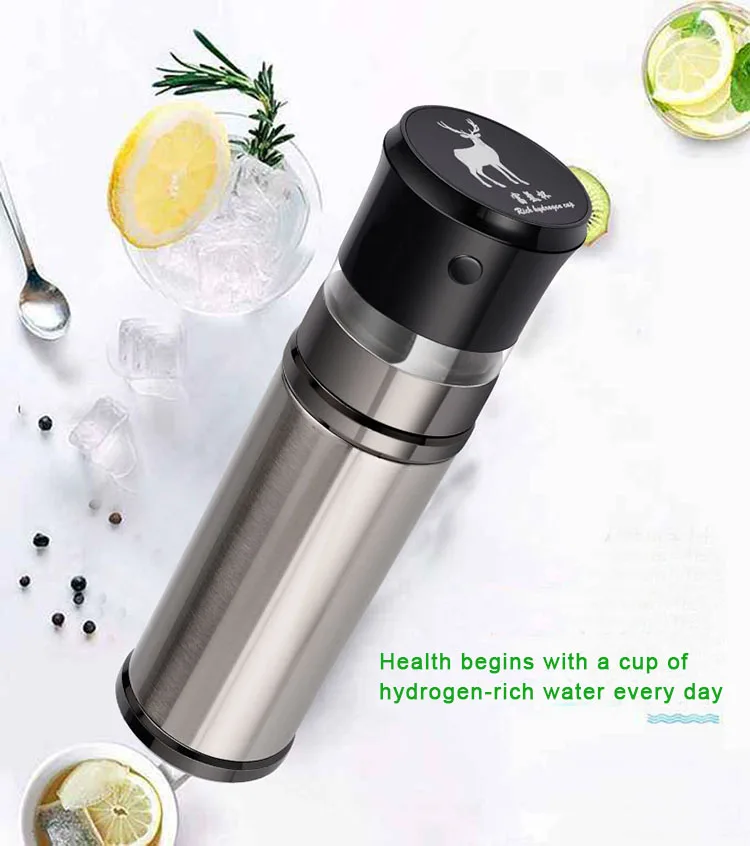 300ml Smart Portable Hot Kangen Purifier Machine Drinking Sports Alkaline Ionizer Plastic Hydrogen Generator Water Bottle Filter