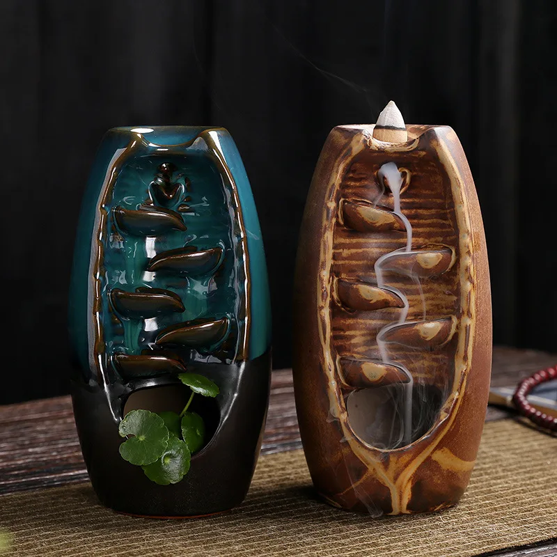 2021 Aromatherapy Diffuser Candle Holders Buddha Home Decor Smoke Home ...