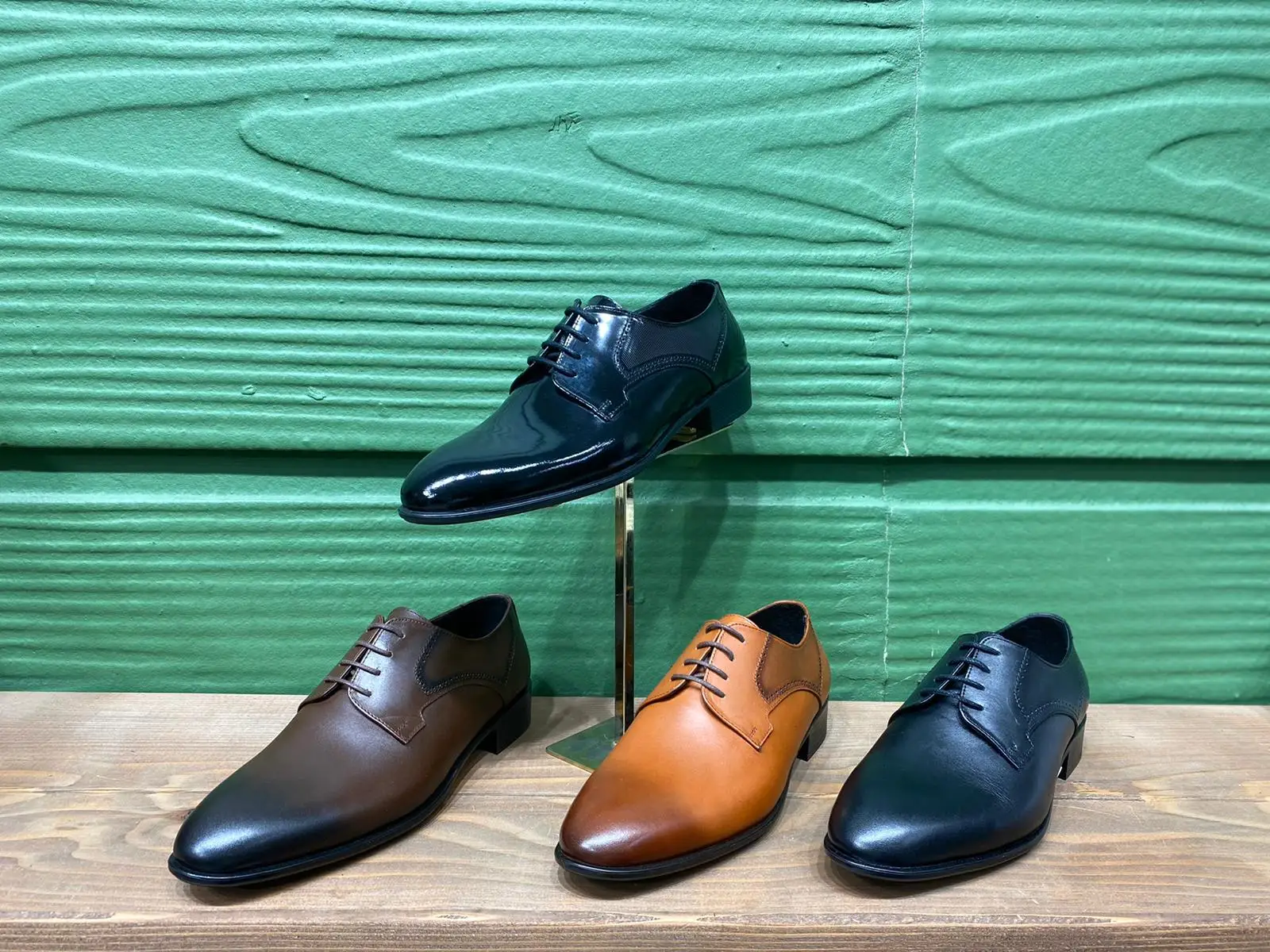 Classic Italian Man Leather Shoe Brogue Monk Strap Mens Dress Shoes For