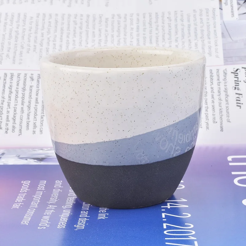 40ml Custom round ceramic candle cup home decor