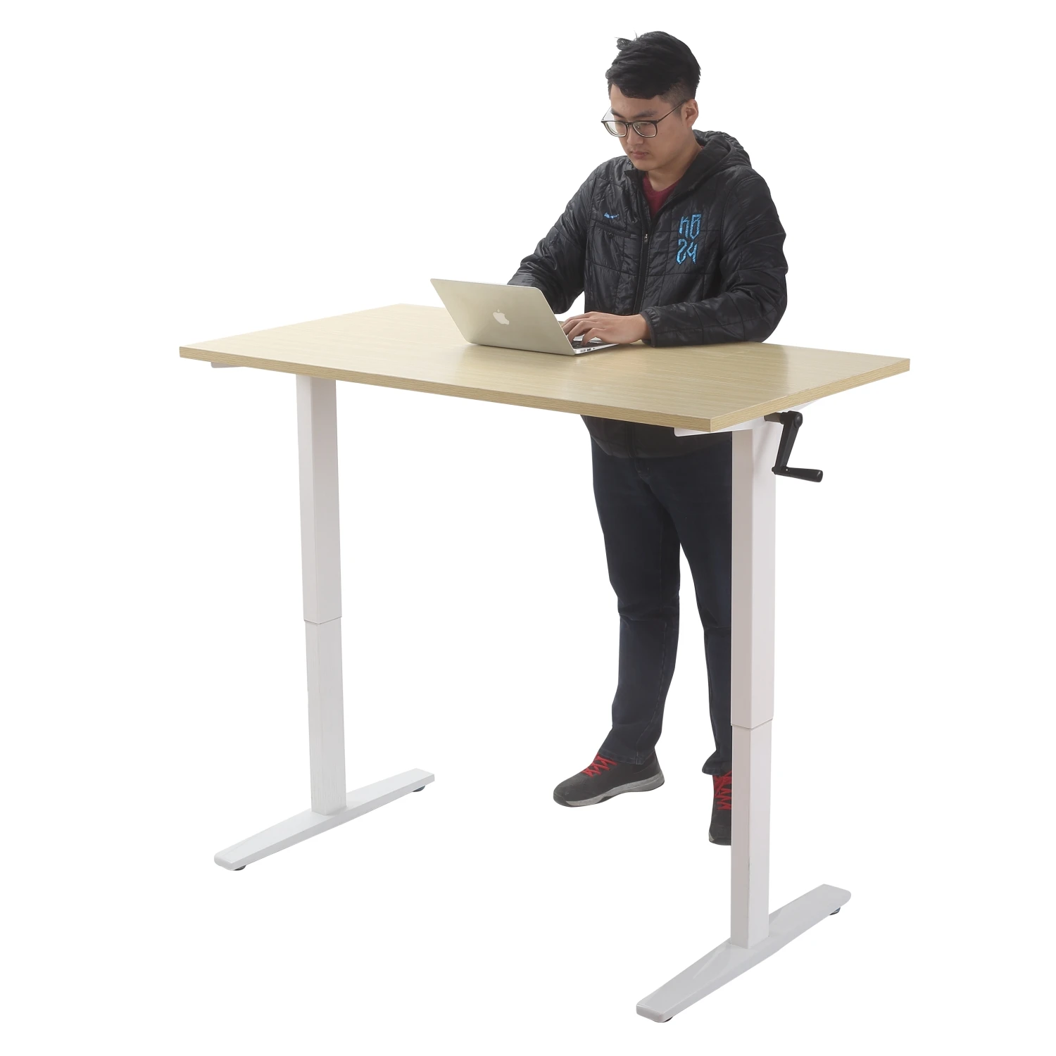 Ergor Erma2c001 Crank Table Height Adjustable Desk Legs,Handcrank Sit