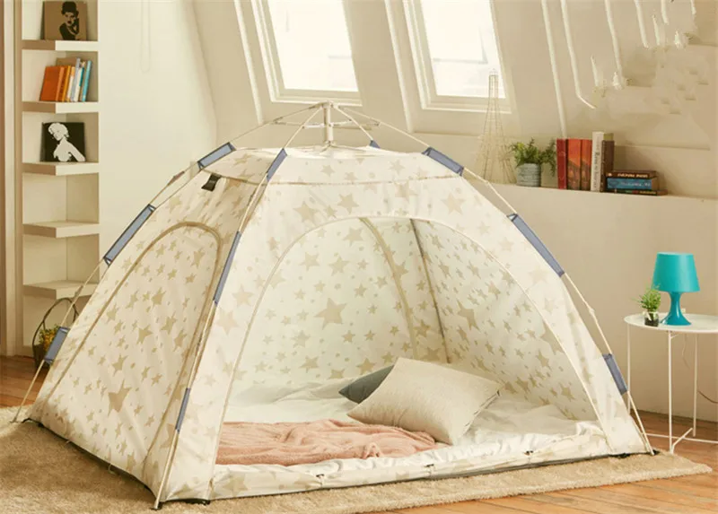 儿童床帐篷冬季折叠房子室内保暖帐篷便携式弹出帐篷
