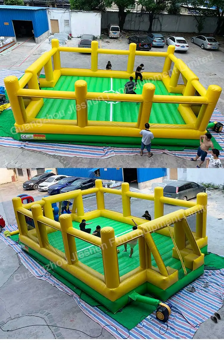 Hot Sale Giant Commercial Customized Inflatable Football Court Bouncy