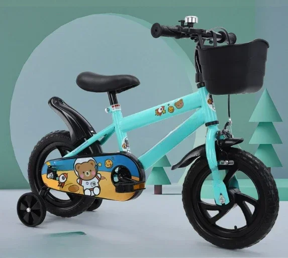 product 12 inch kids bicycle carbon steel frame children cycling bike for 3 8 years boys girls-2