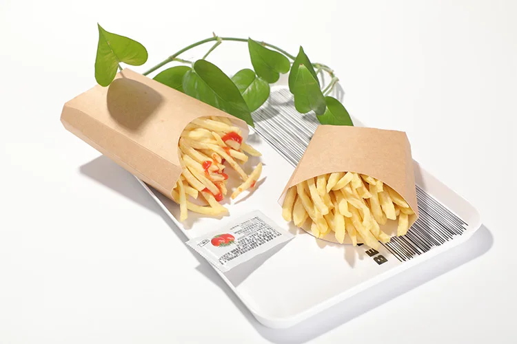 French Fry Disposable Paper Boxes, Boxes Pack French Fries
