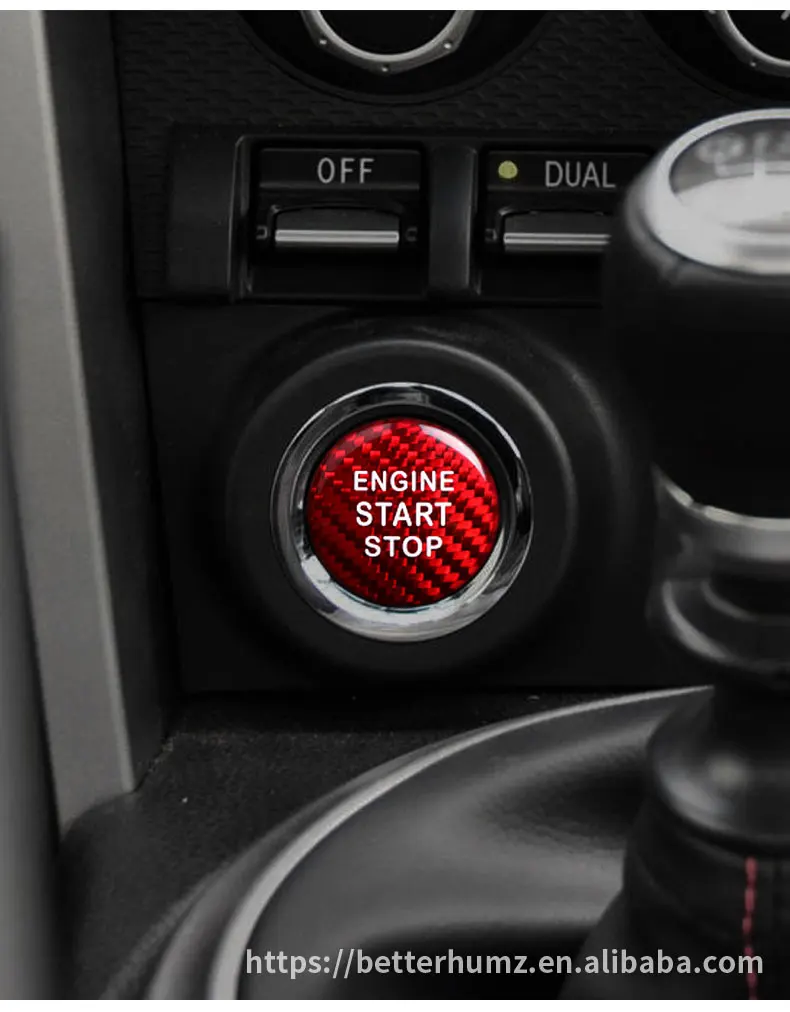 Car Interior Decoration Ignition Button Cover Trim Sticker Engine Start