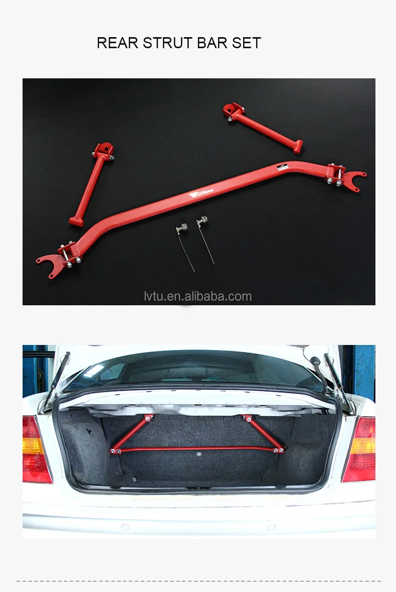 Aluminium Alloy Strut Bar Strut Tower Brace Kits For Bmw E46 M3 330i