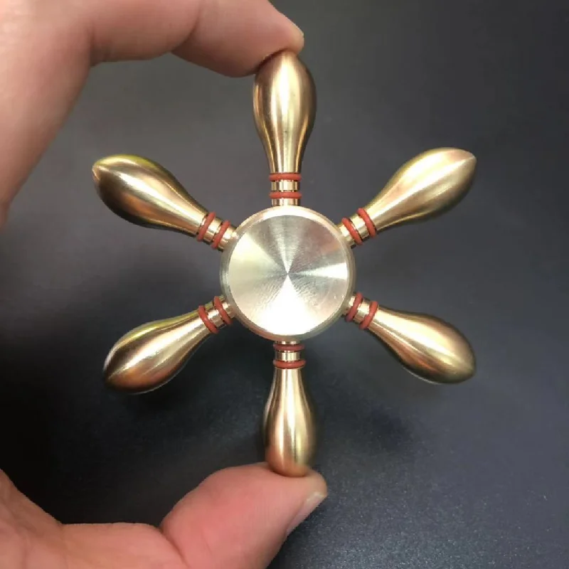 Trusted USA Seller Two Removable Arms Fidget Hand Spinner in Silver 