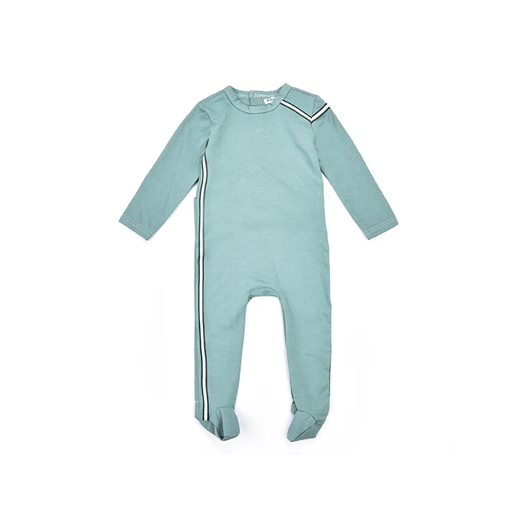 
Factory Wholesale Organic Cotton No Chemical Dyeing Plain Baby Winter Romper Jumpsuit 