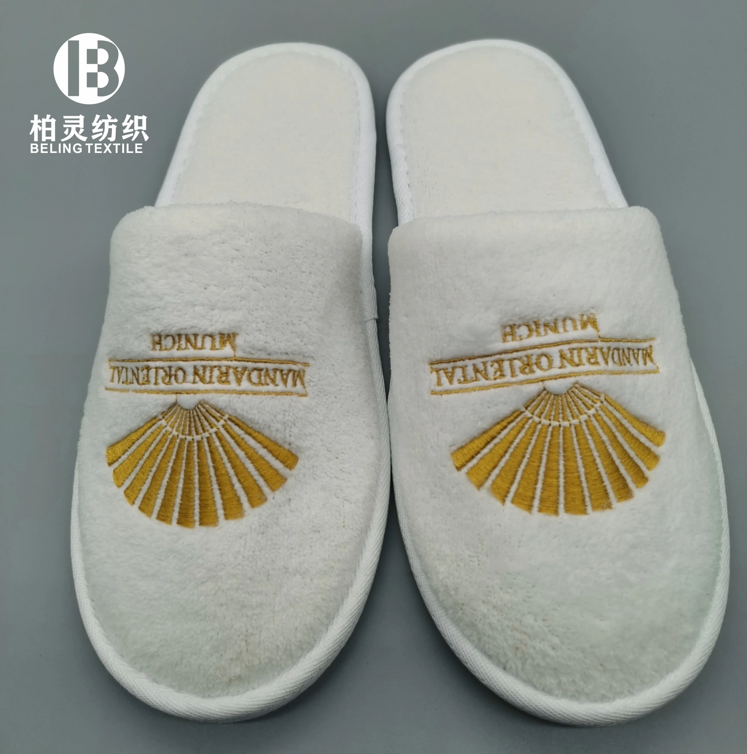 
High Quality coral fleece hotel slippers Good price customer logo hotel disposable slippers 
