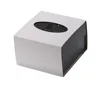 High-grade custom border hot foil gold single square watch dial box jewelry acceptance gift box with white drawer
