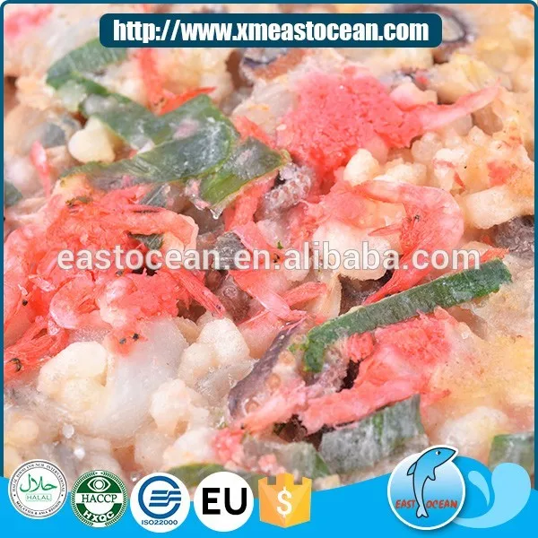 Japanese food cooked frozen seasoned vegetable seafood cake