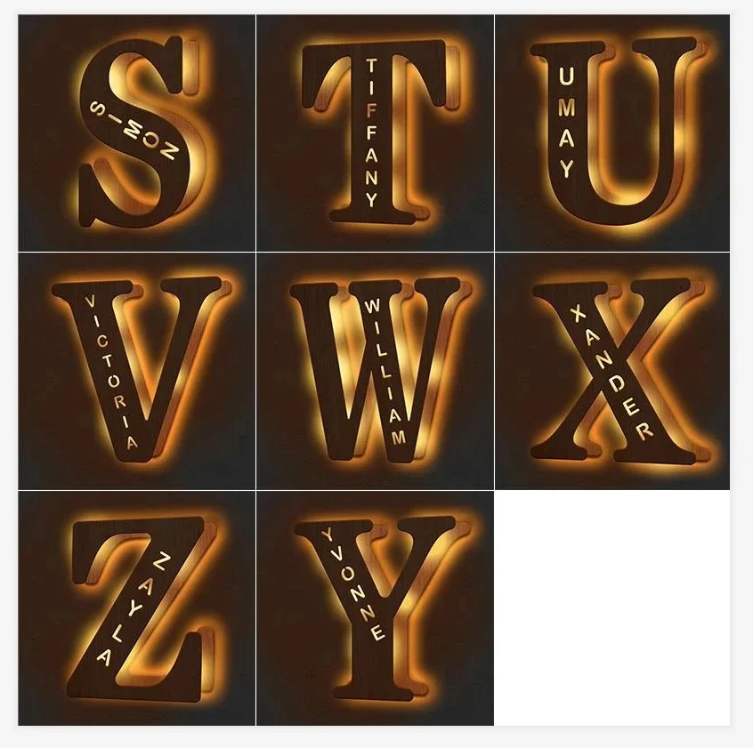 [Product]Letter lampS~Z