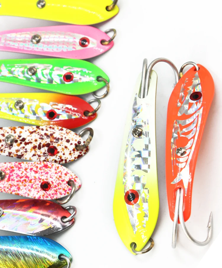Wholesale Fishing Spoon With Two Hooks King Fish Spoon Lure Fishing